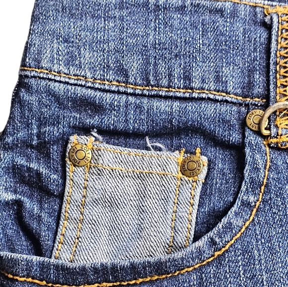 Nickelodeon Zoey 101 Denim Patchwork Mini Skirt euc - Picture 4 of 13